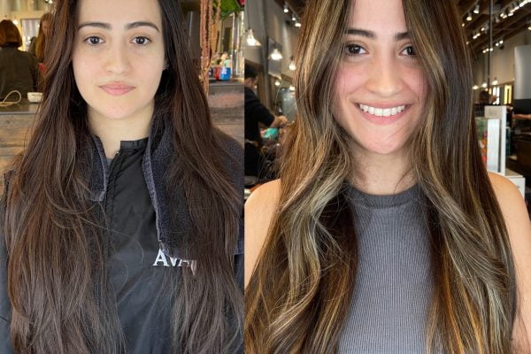 Professional Balayage Before & After
